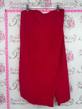 GAP strapless dress Bright red Pink Strapless dress flowy